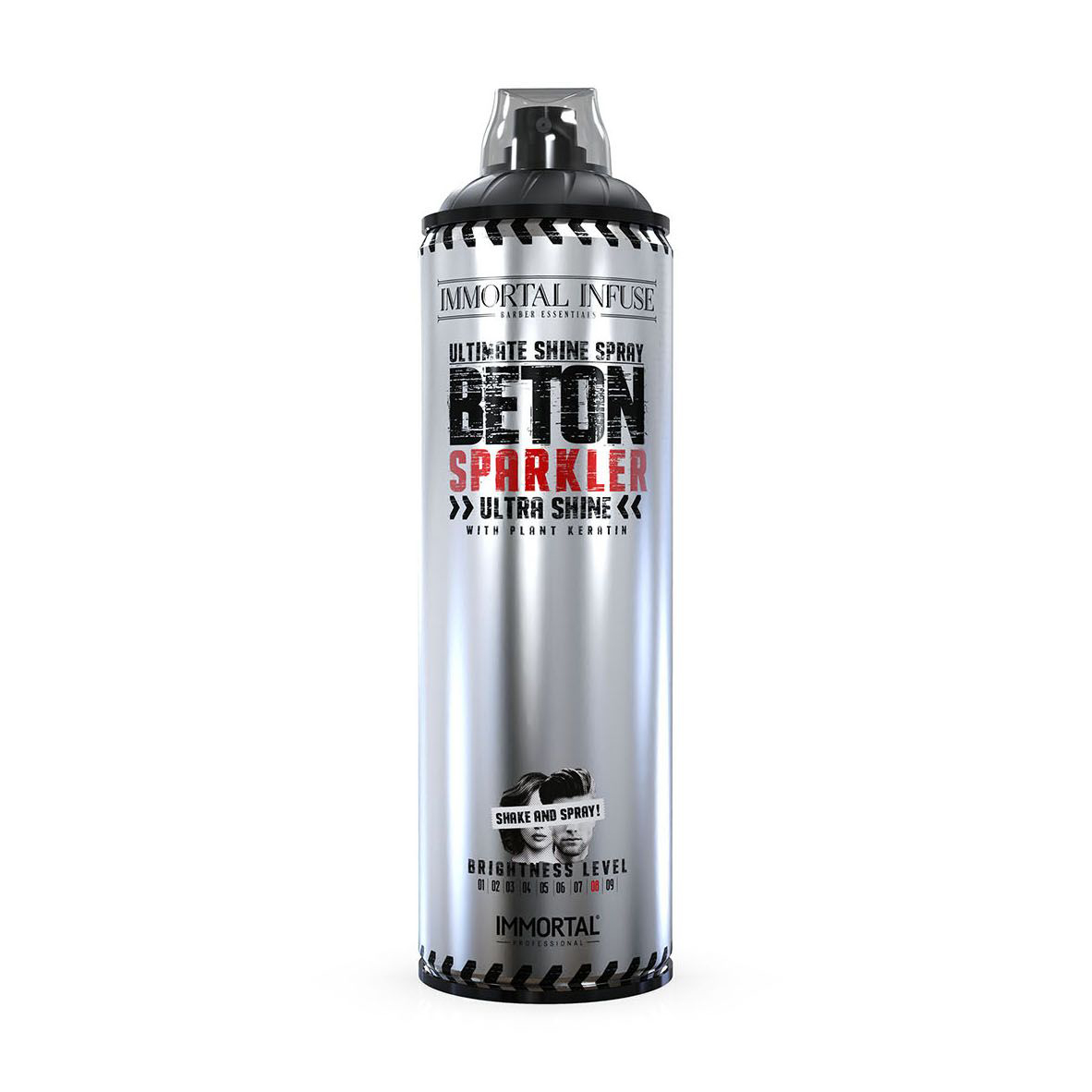Лак-спрей для волосся Immortal NYC Infuse Ultimate Shine Spray Beton Sparkler, 500 мл